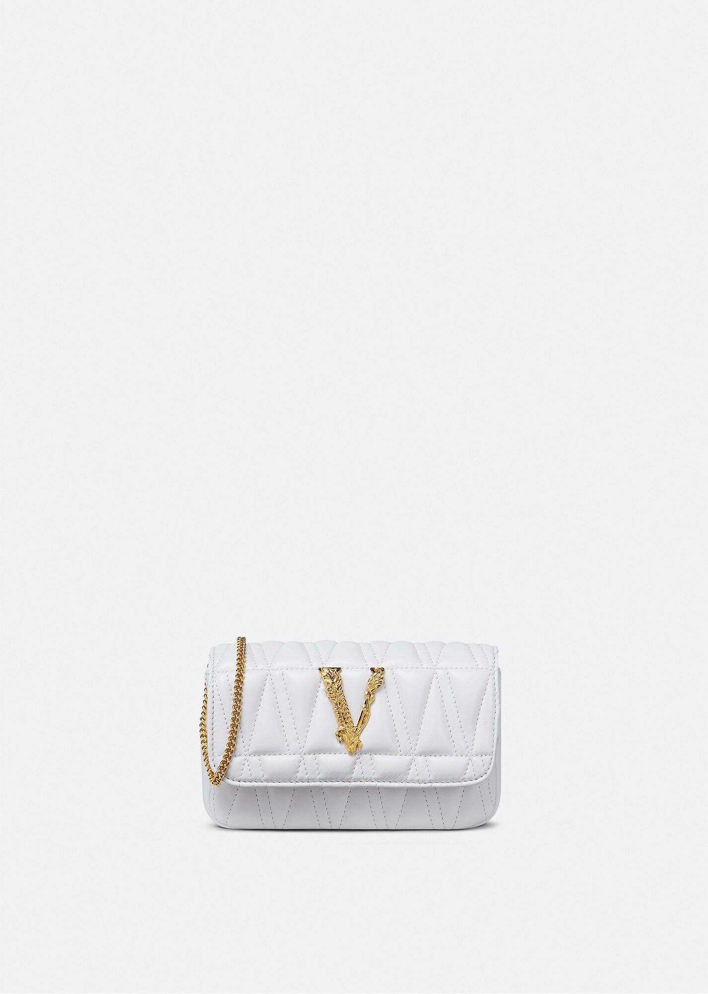 Virtus Quilted Nappa Leather Evening Bag - 1