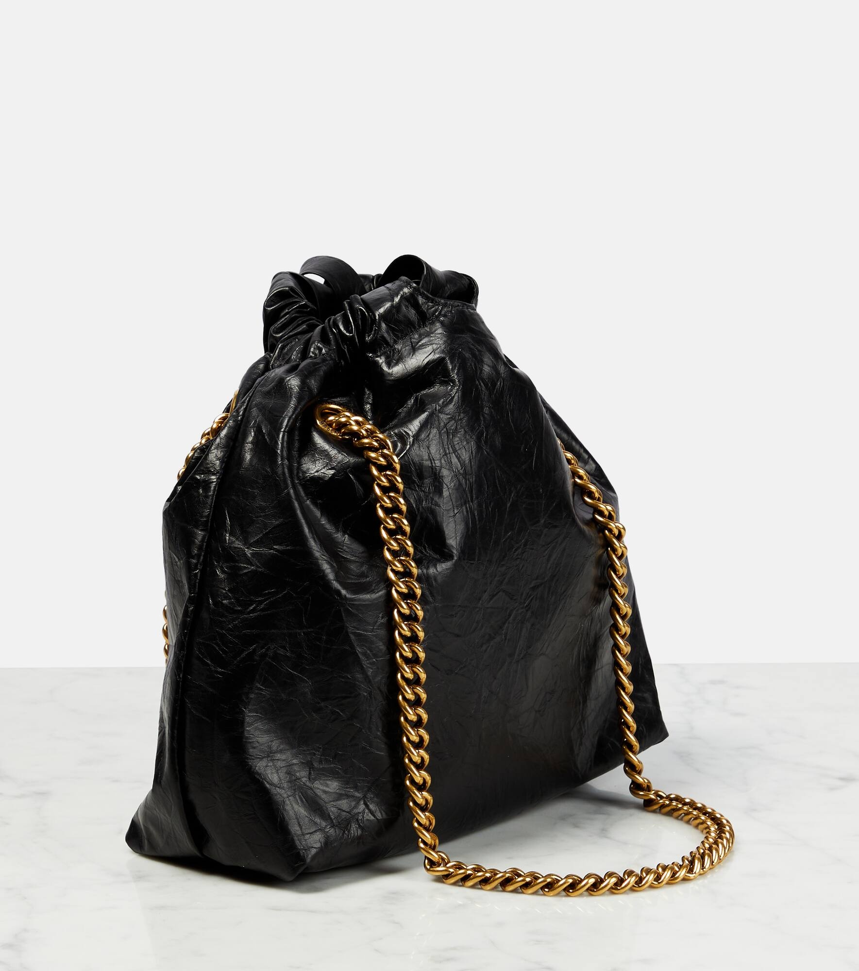 Crush Small leather tote bag - 4