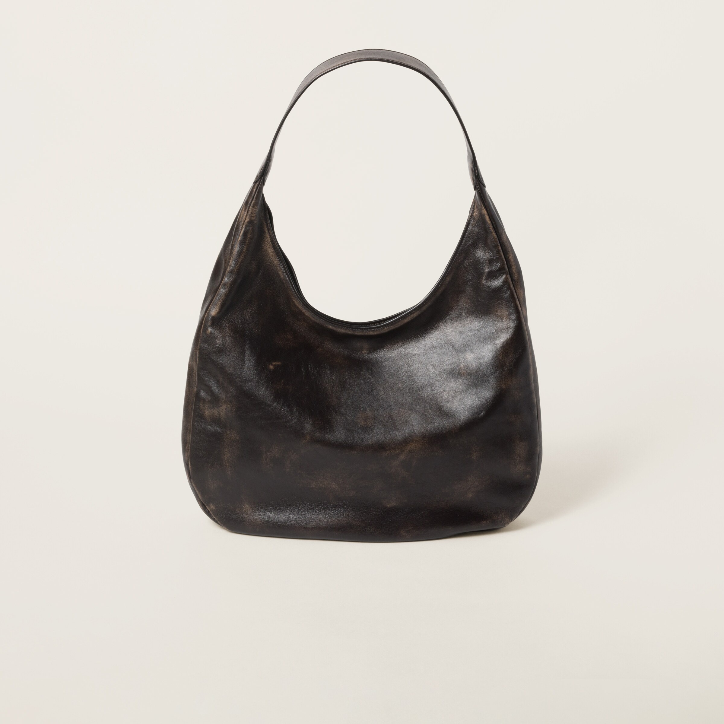 Nappa leather hobo bag - 3