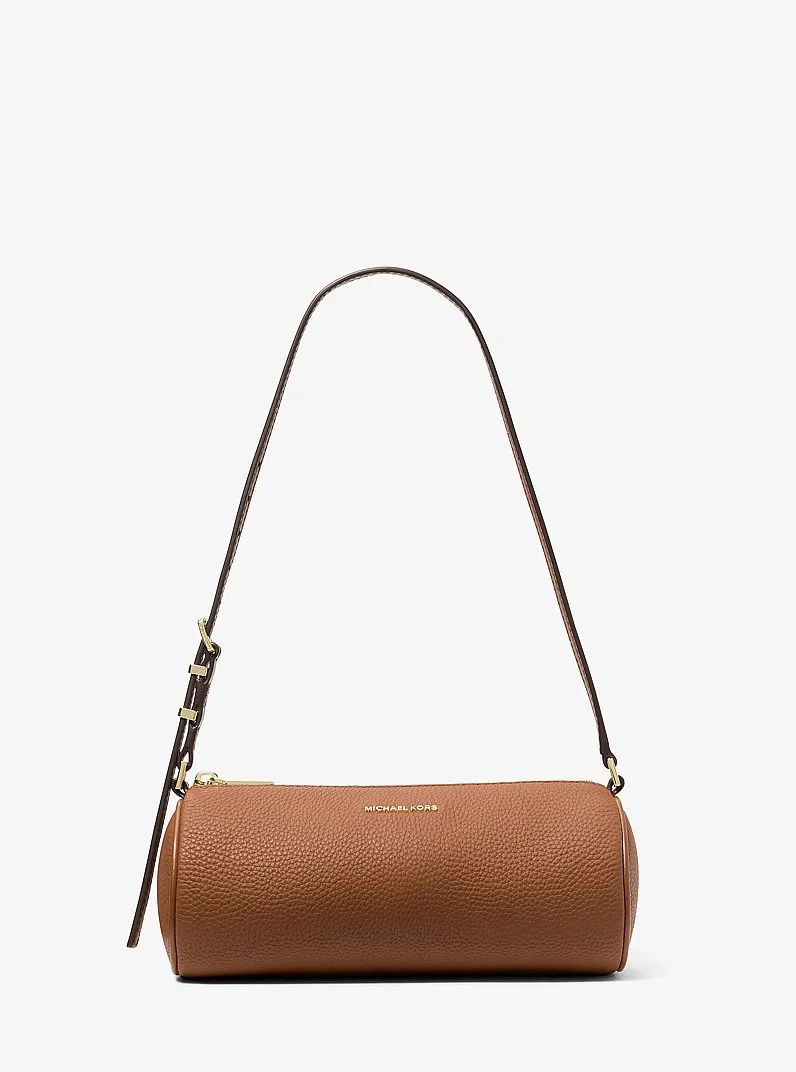 Izzy Small Pebbled Leather Barrel Pochette - 1