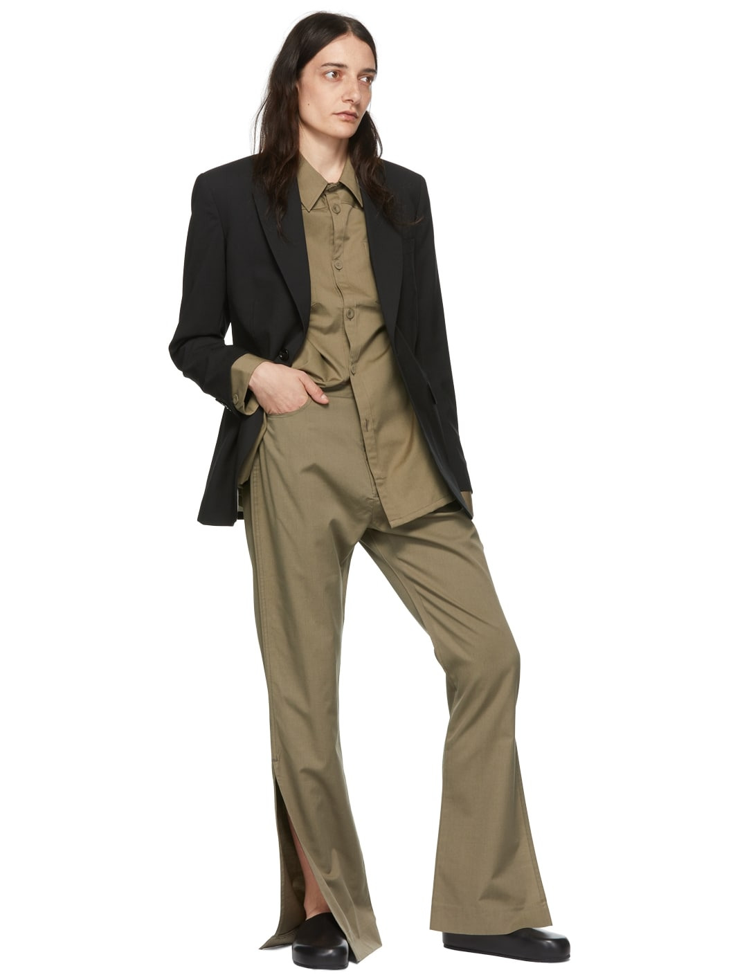 Brown Wool Shirt - 4