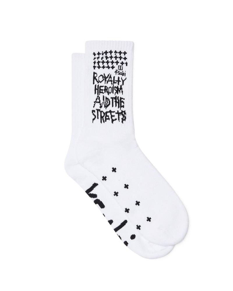 ROYALTY KSOCKS WHITE/BLACK 1
