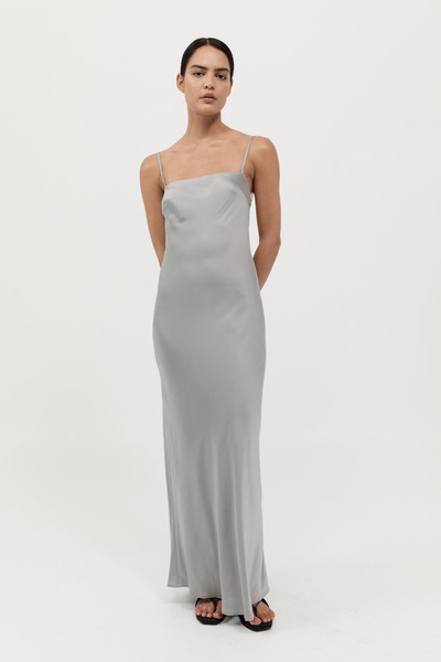 ST. AGNI Low Back Slip Dress - Silver outlook