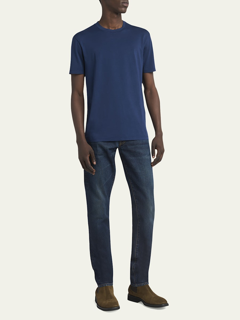 TOM FORD Men's Lyocell-Cotton Crewneck T-Shirt outlook
