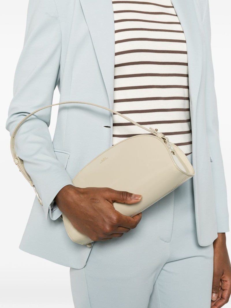 A.P.C. adjustable-strap half-moon shoulder bag outlook