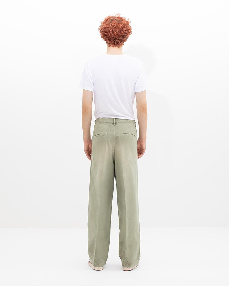 EX WIDE CHINO PANTS CRASH LT.GREEN - 4