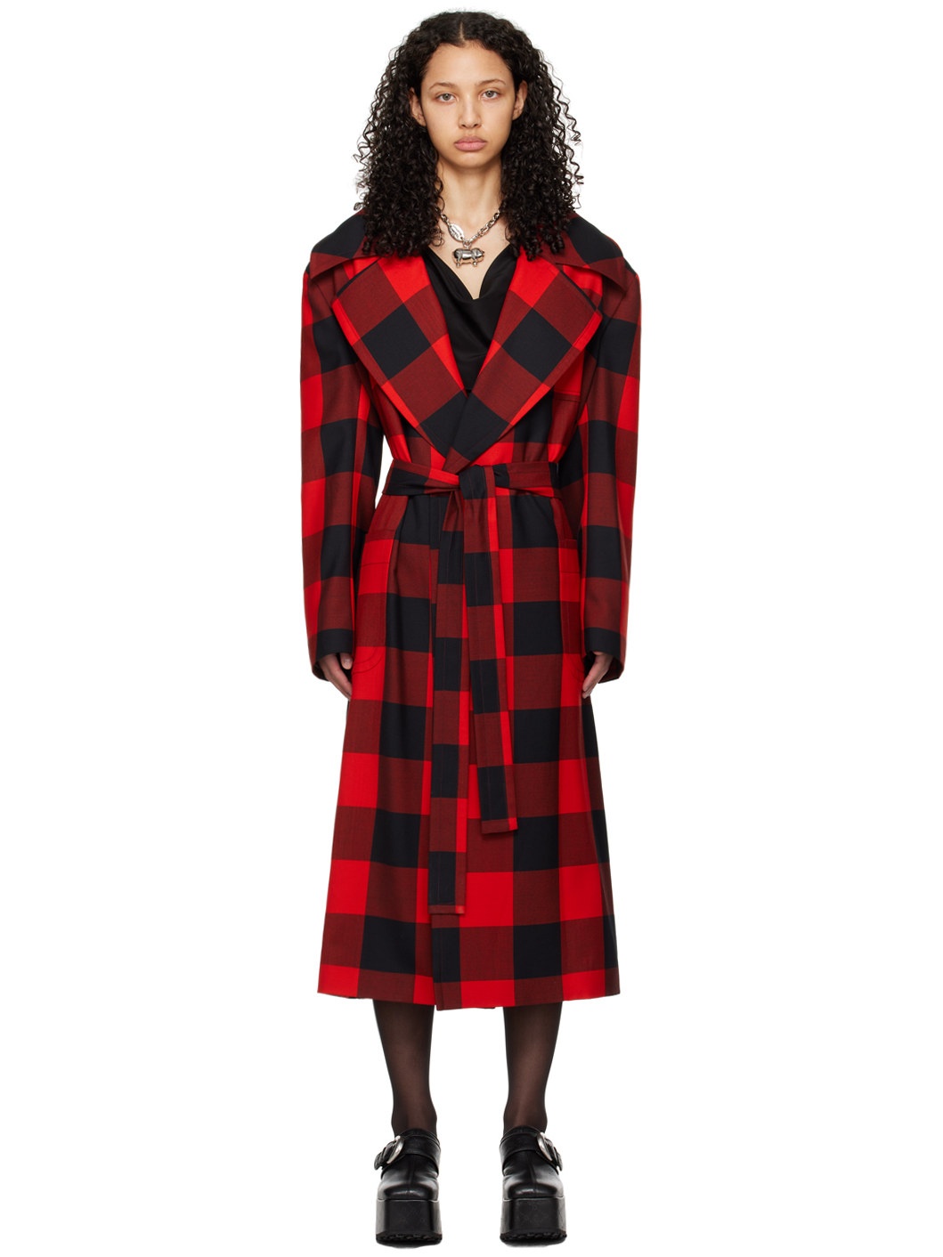Red Paulina Coat - 1