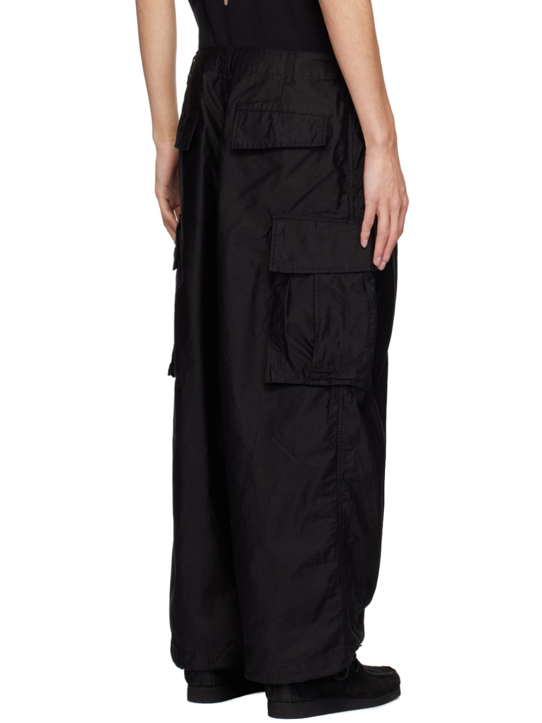 Black H.D. Cargo Pants - 5