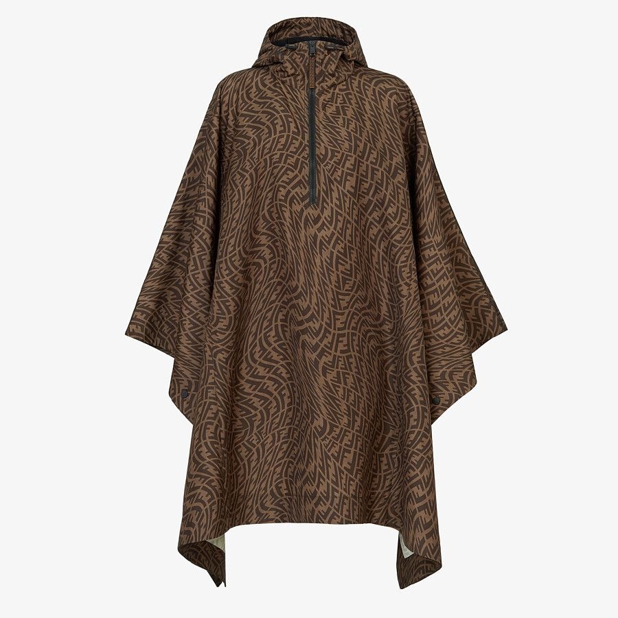 Brown nylon cape - 1