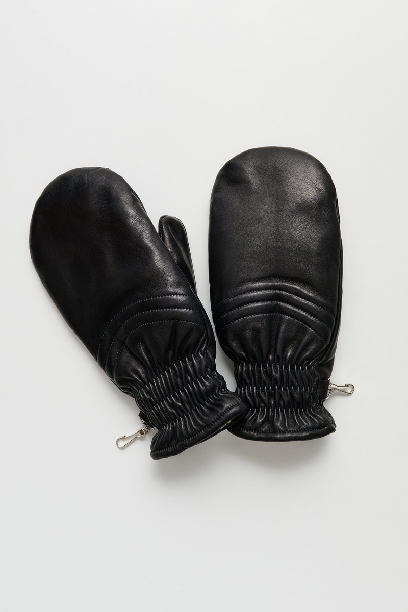 Spheric Mittens Black Nappa Leather 1