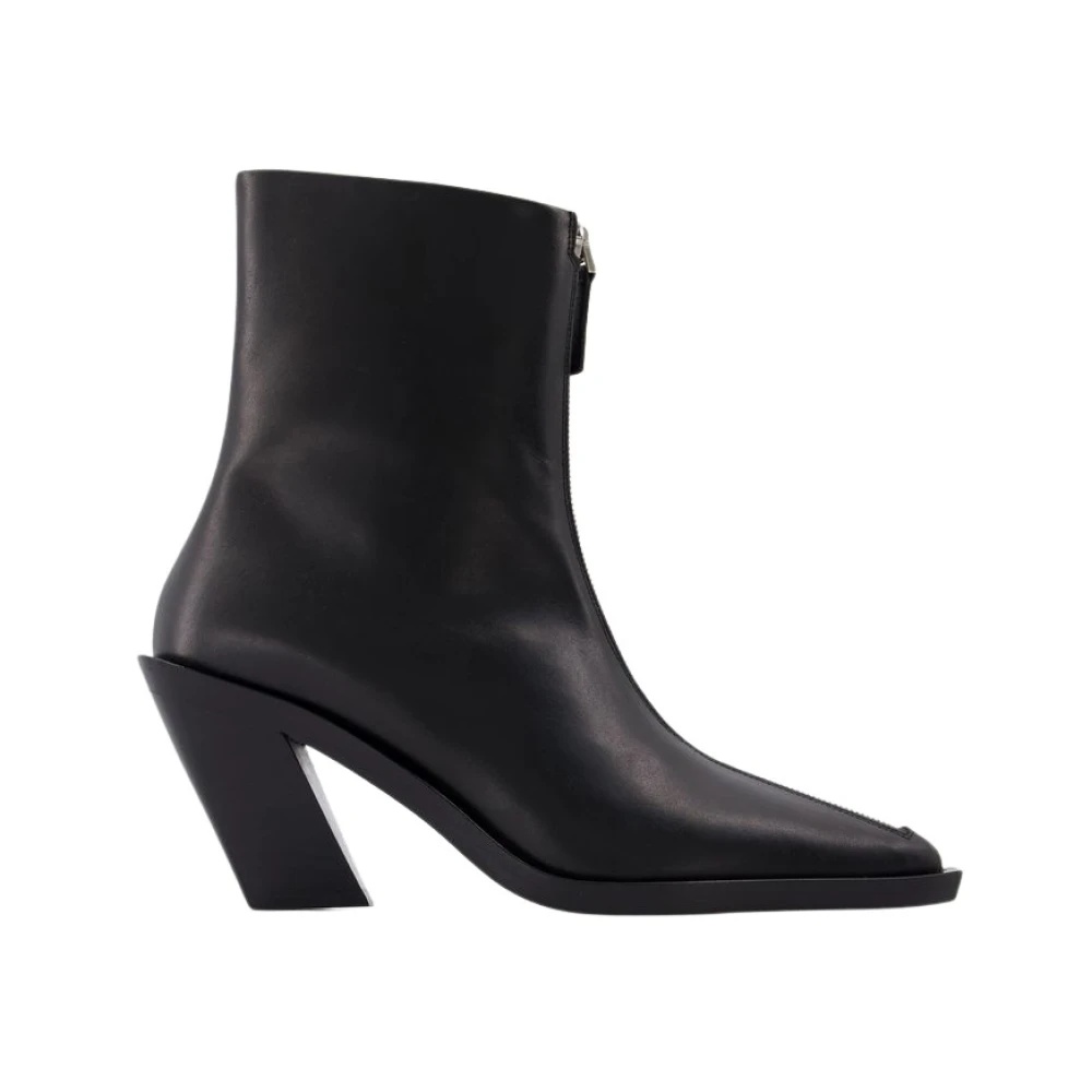 ミドルブーツ ELLEME Women Boots ECLAIR ZIPPER BOOTS BLACK black Elleme Eclair Zipper Boots in Black Leather | ShopSimon