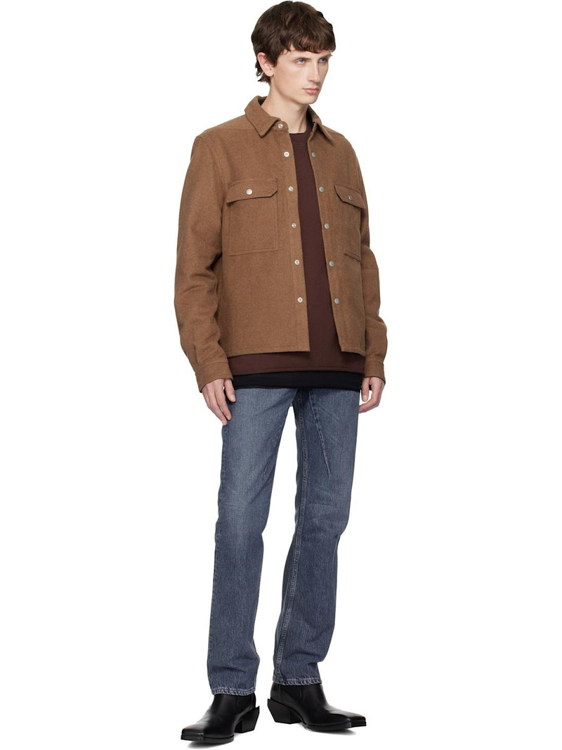 Rick Owens DRKSHDW Orange Concordians Cropped Overshirt outlook