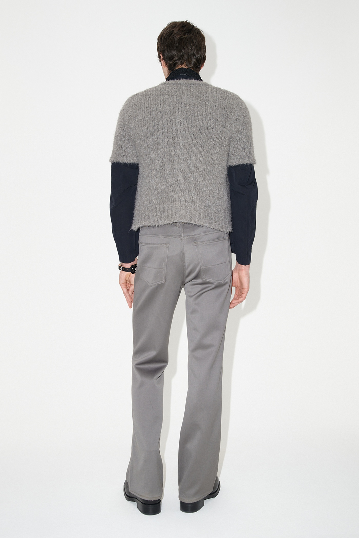 70s Cut Mole Grey Exquisite Wool - 5