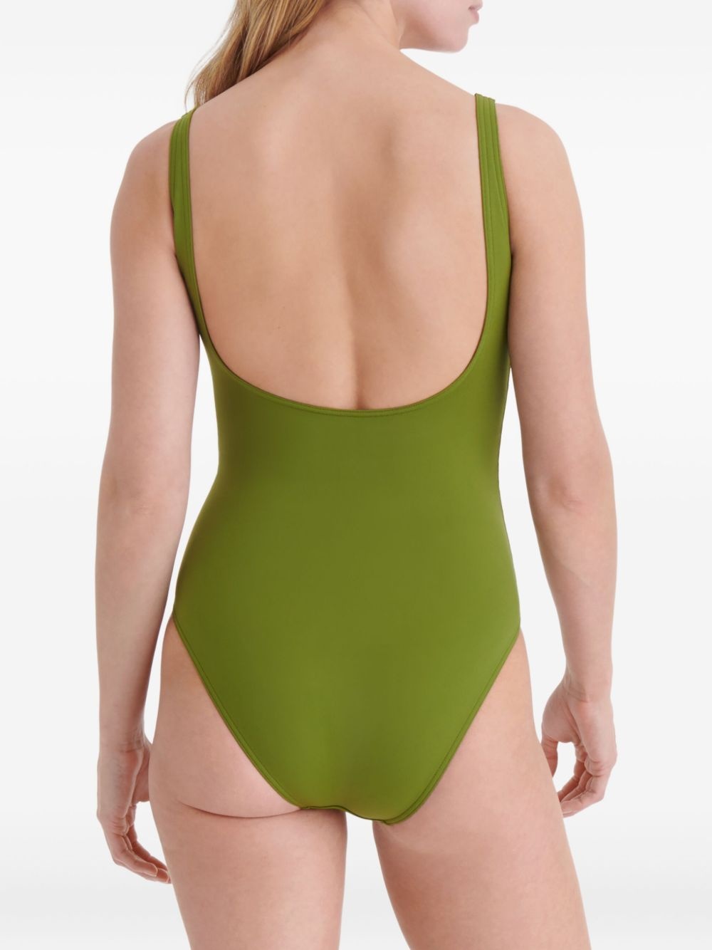 Asia ribbed-detail swimsuit - 5