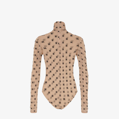 FENDI Beige tulle bodysuit outlook