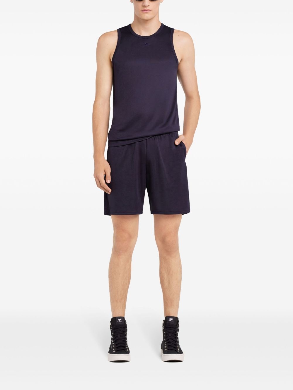 jersey track shorts - 2