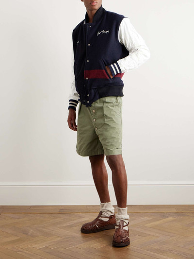 Greg Lauren Sailor Cotton and Wool-Blend Varsity Jacket outlook