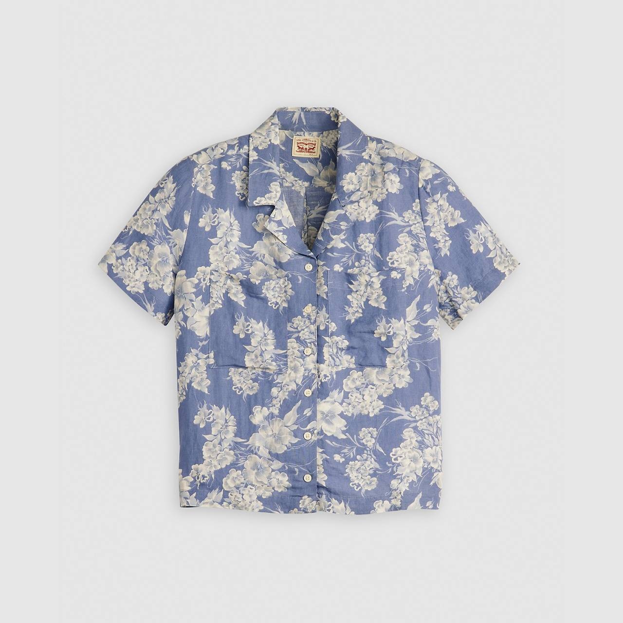 SONNY LINEN BLEND CAMP SHIRT - 1