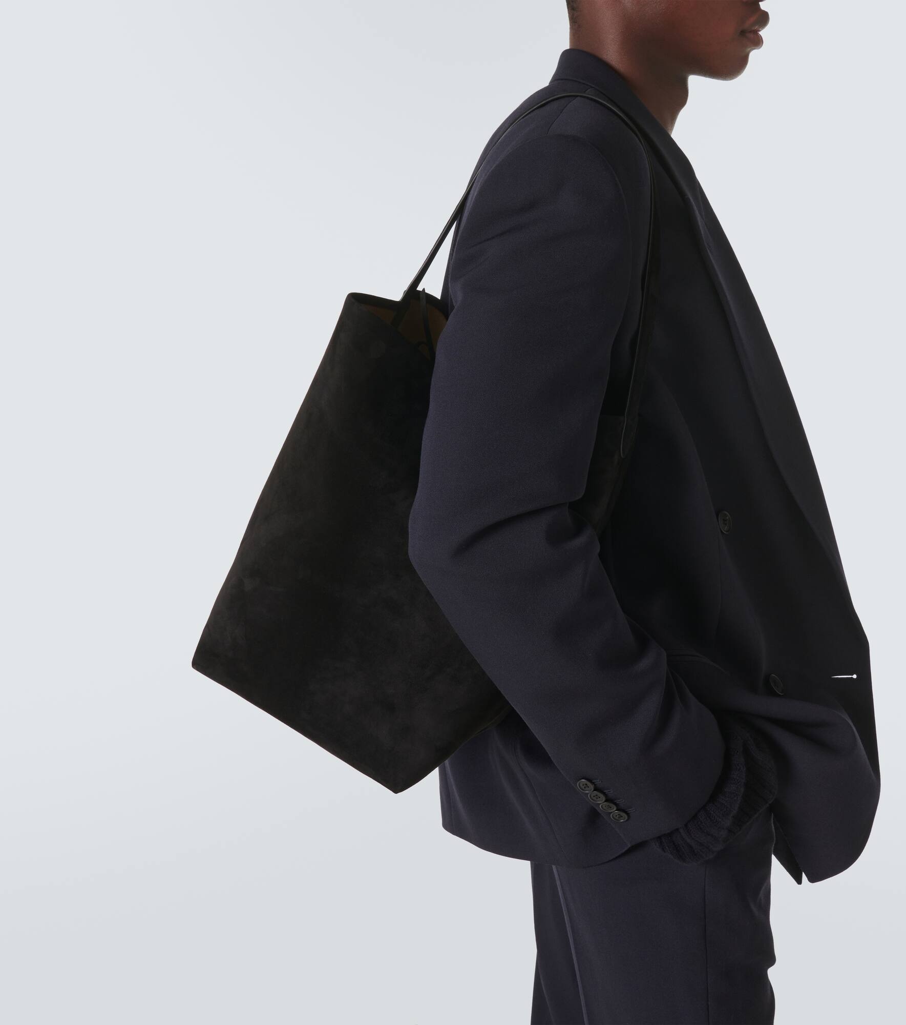 N/S Park Large suede tote bag - 3