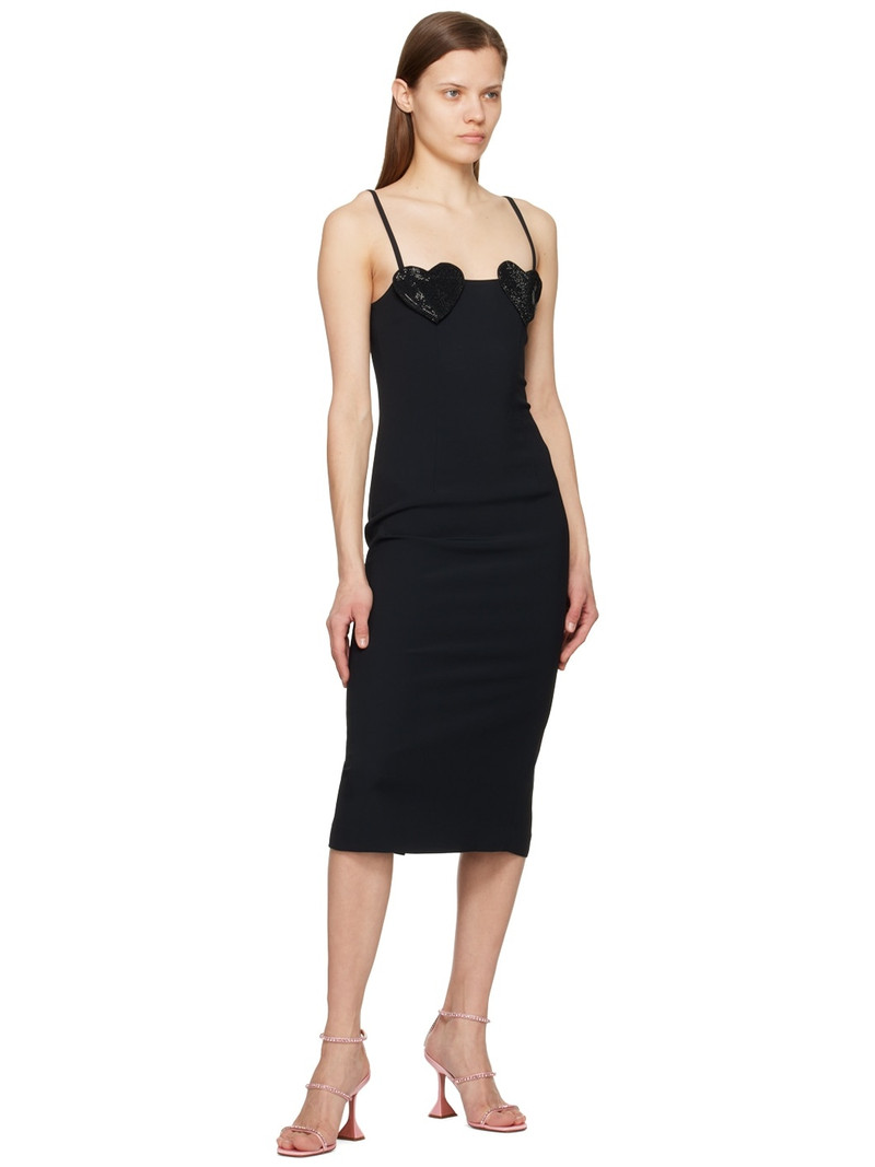 Blumarine Black Heart Midi Dress outlook