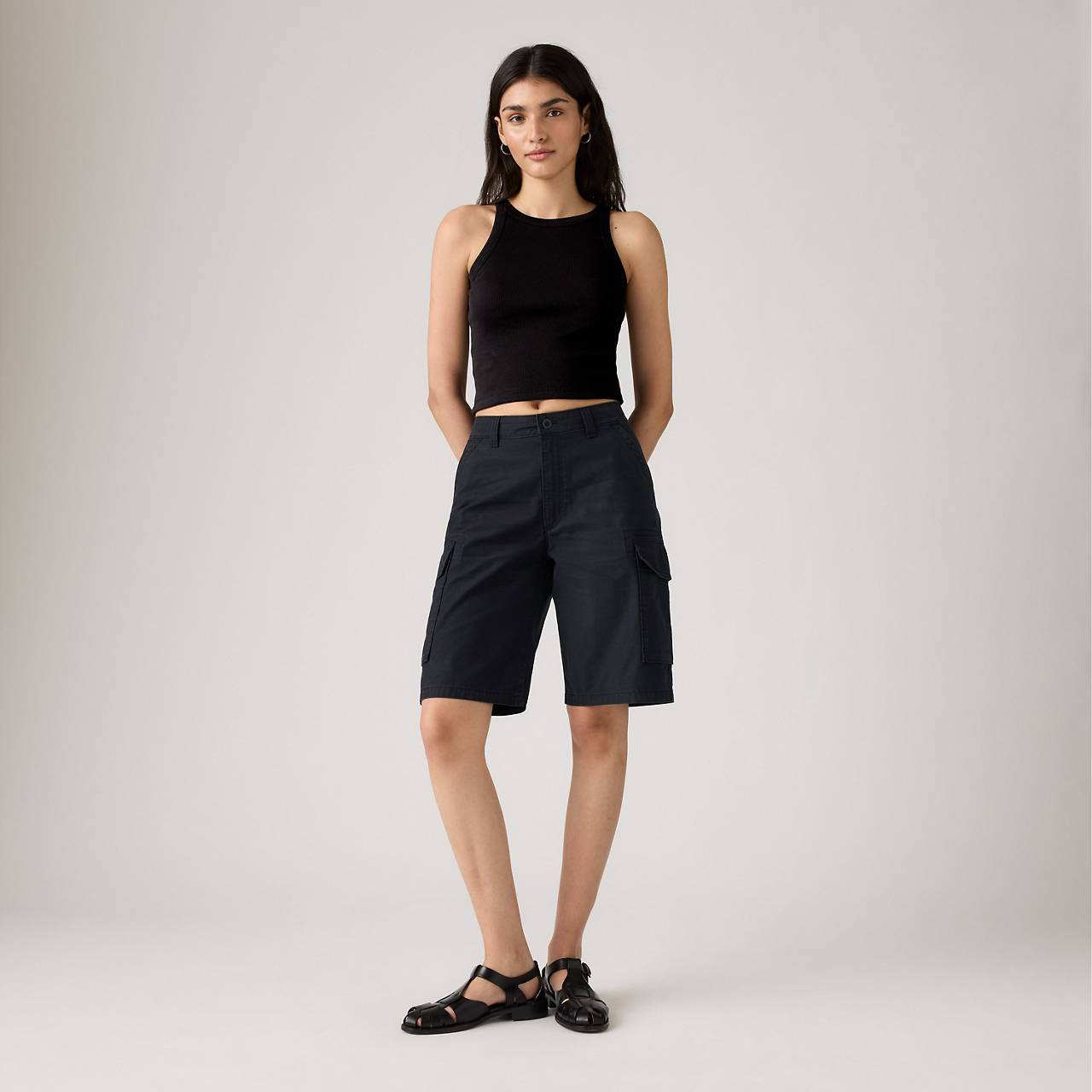 BAGGY DAD CARGO WOMEN'S SHORTS - 3