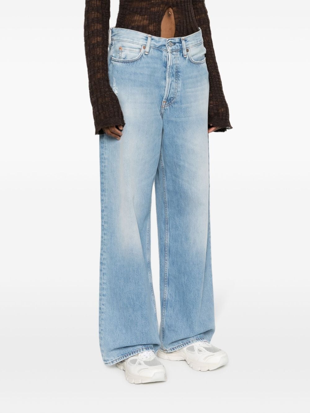 high-rise wide-leg jeans - 3