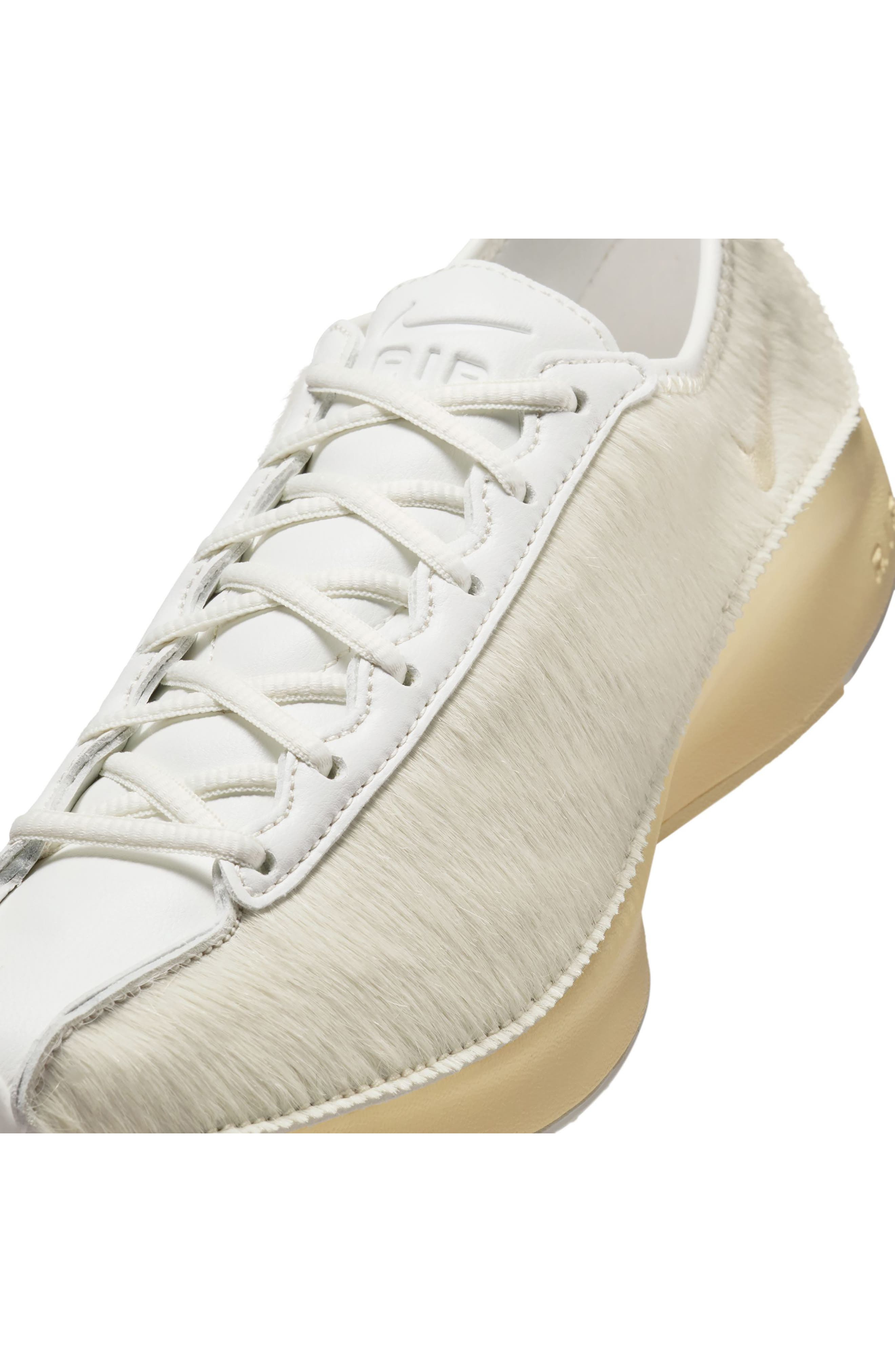 Nike Air Superfly Genuine Calf Hair Sneaker in Sail/Muslin/Soft Yellow at Nordstrom - 9