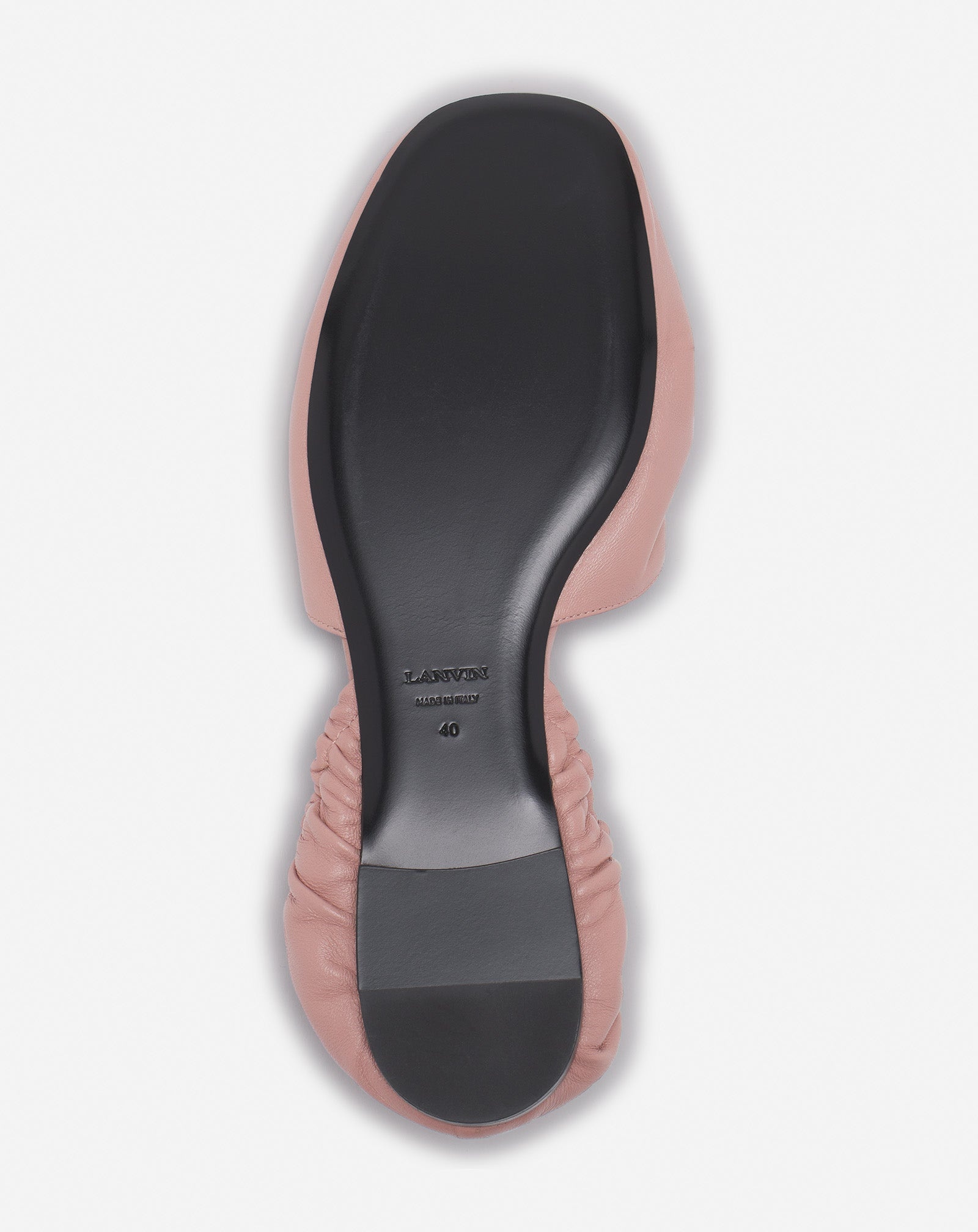 MESURE LACE-UP LEATHER BALLERINA - 6