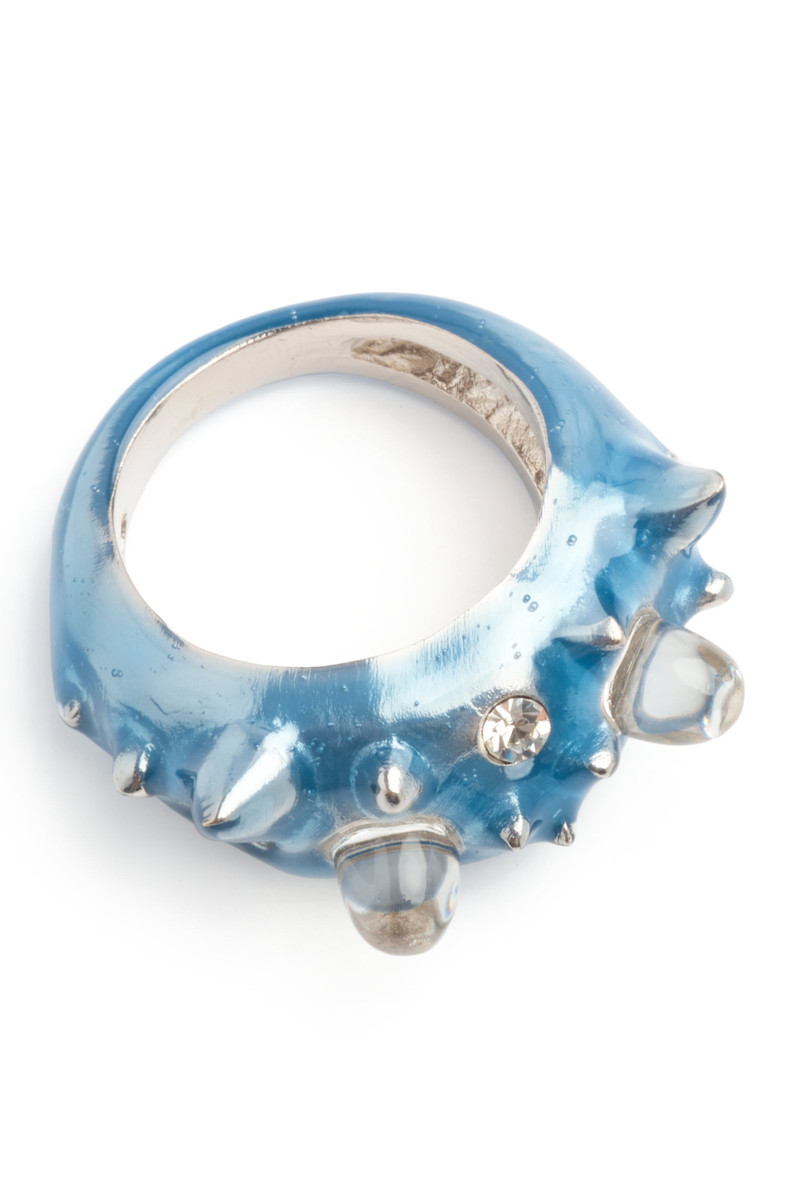 SEA BLUE DEMI ALIEN RING 4