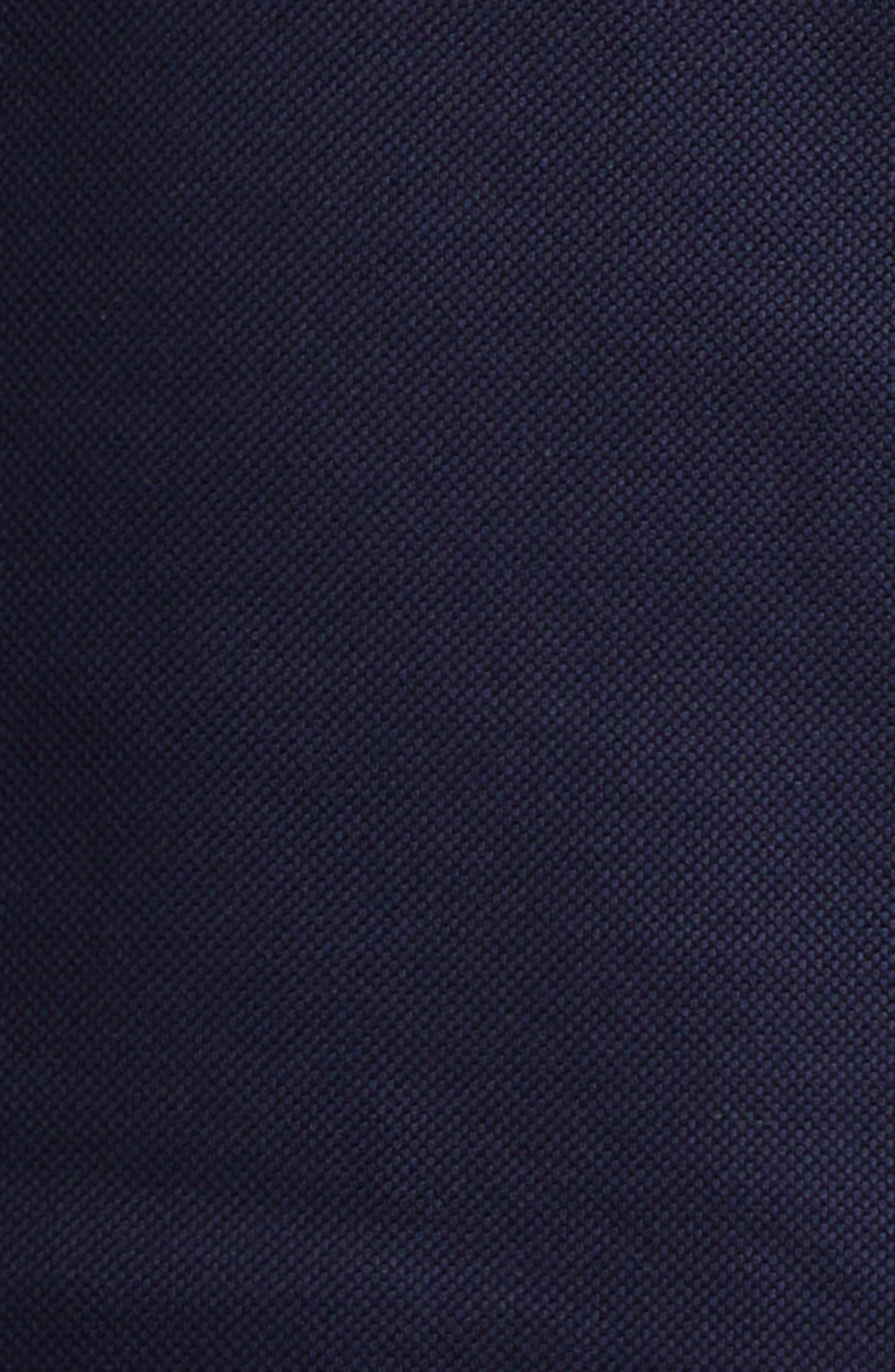 Versace Stripe Collar Cotton Piqué Polo in Navy Blue at Nordstrom - 6