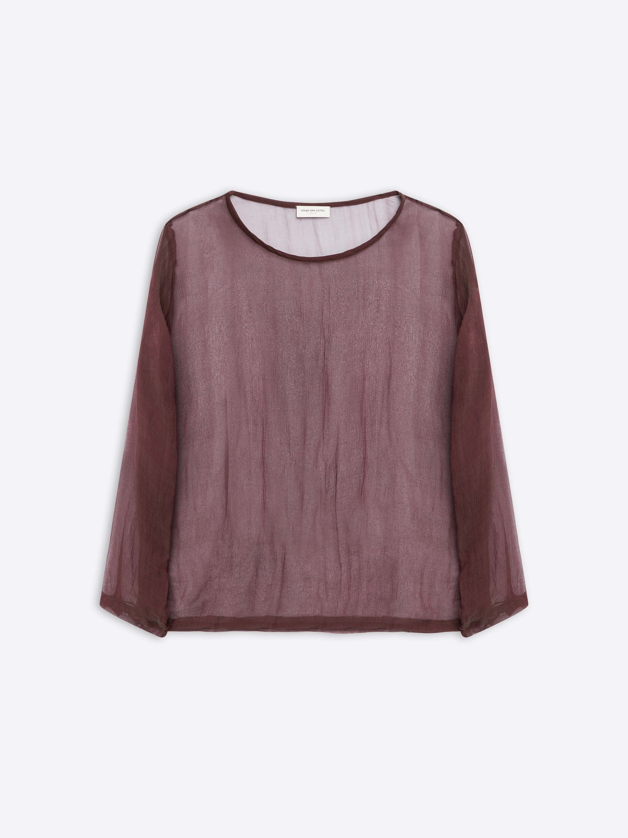 FITTED SILK SHIRT - 1