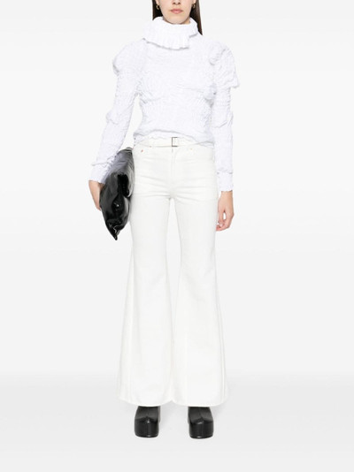 sacai mid-rise flared jeans outlook