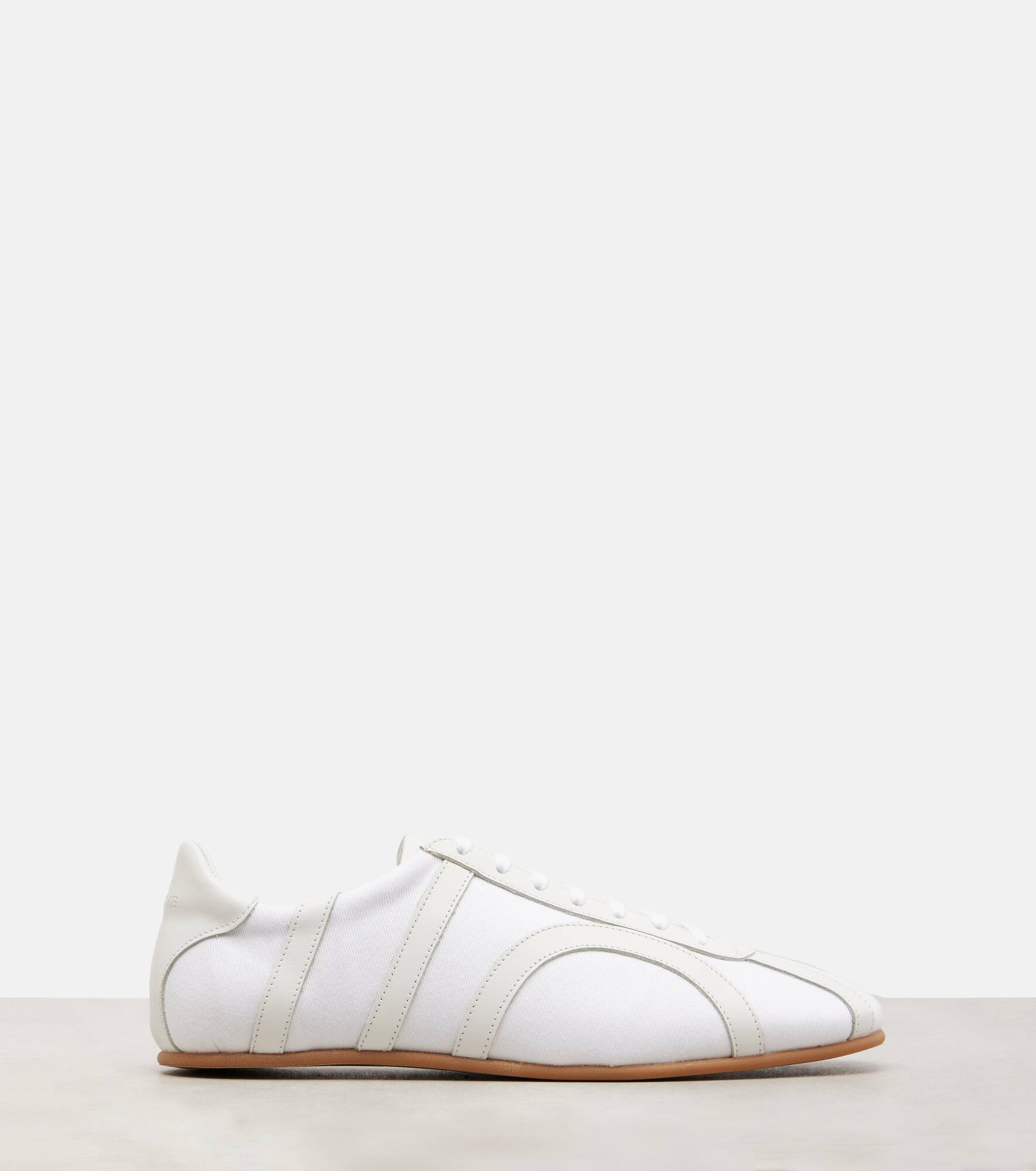 Leather-trimmed sneakers - 4