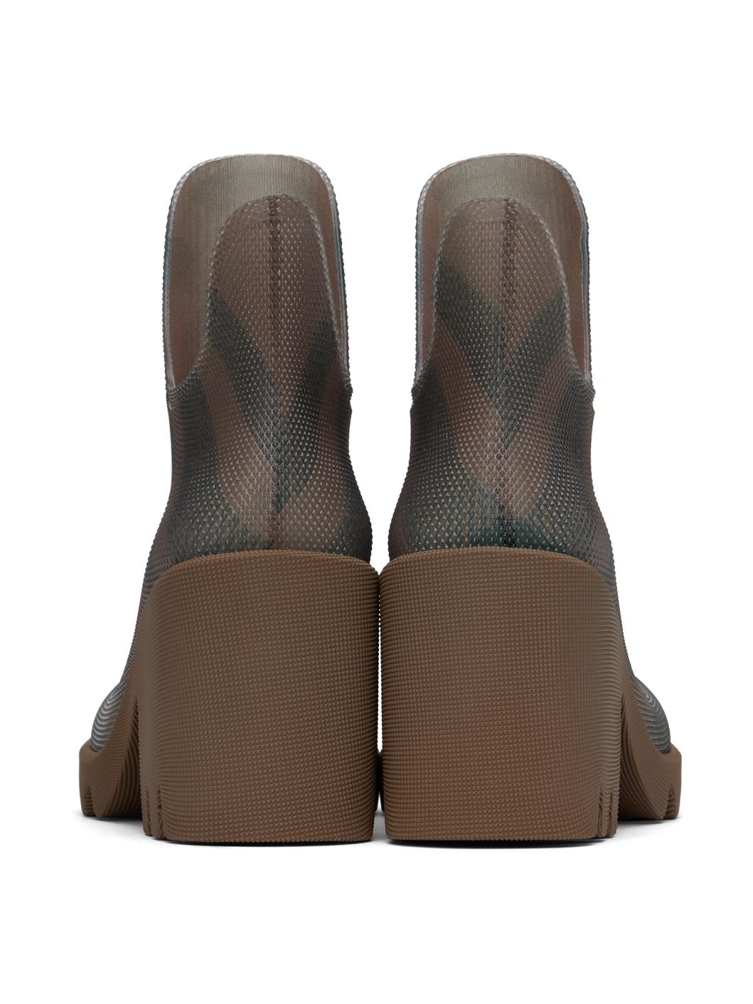 Brown Rubber Marsh Heel Boots - 2