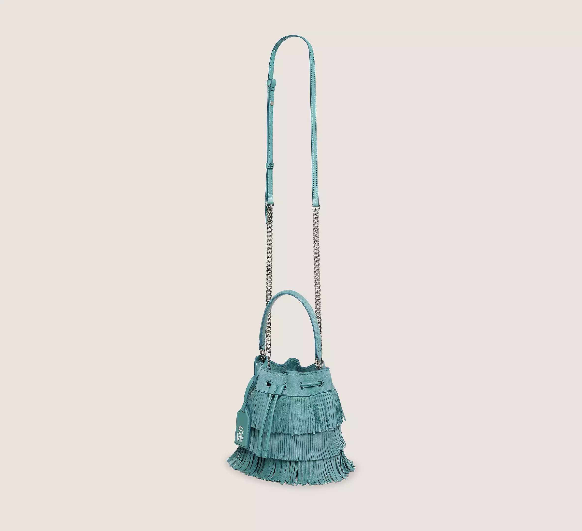 RAE FRINGE MINI BUCKET BAG - 4