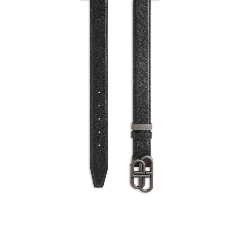 Men's Bb Reversible Belt in Black/dark Grey - 1