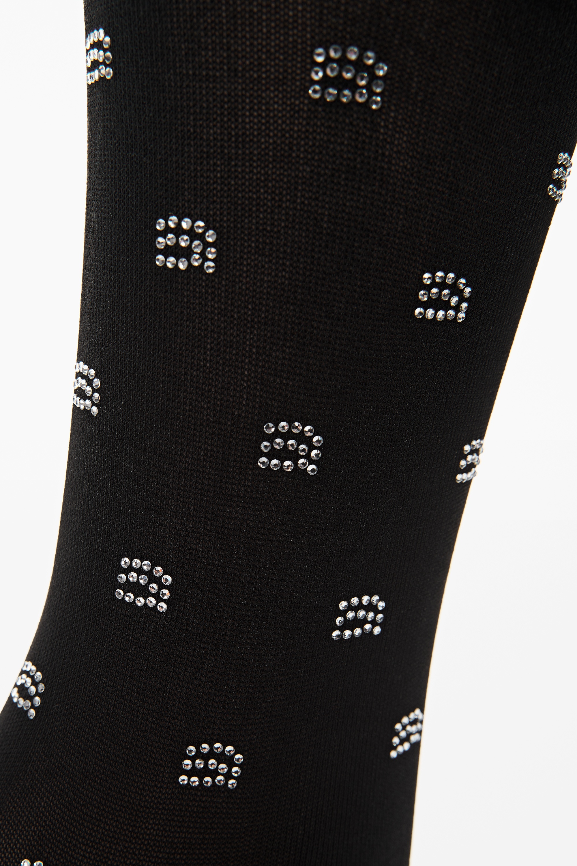 KNEE SOCK IN CRYSTAL NYLON - 2