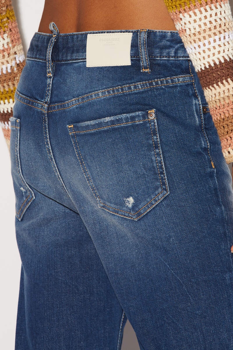 MEDIUM CLEAN WASH SUPER FLARE JEANS - 5
