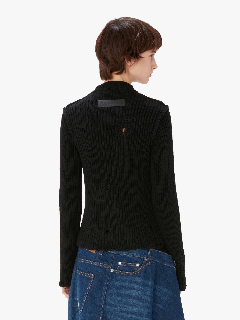 DISTRESSED ZIP CARDIGAN - 3