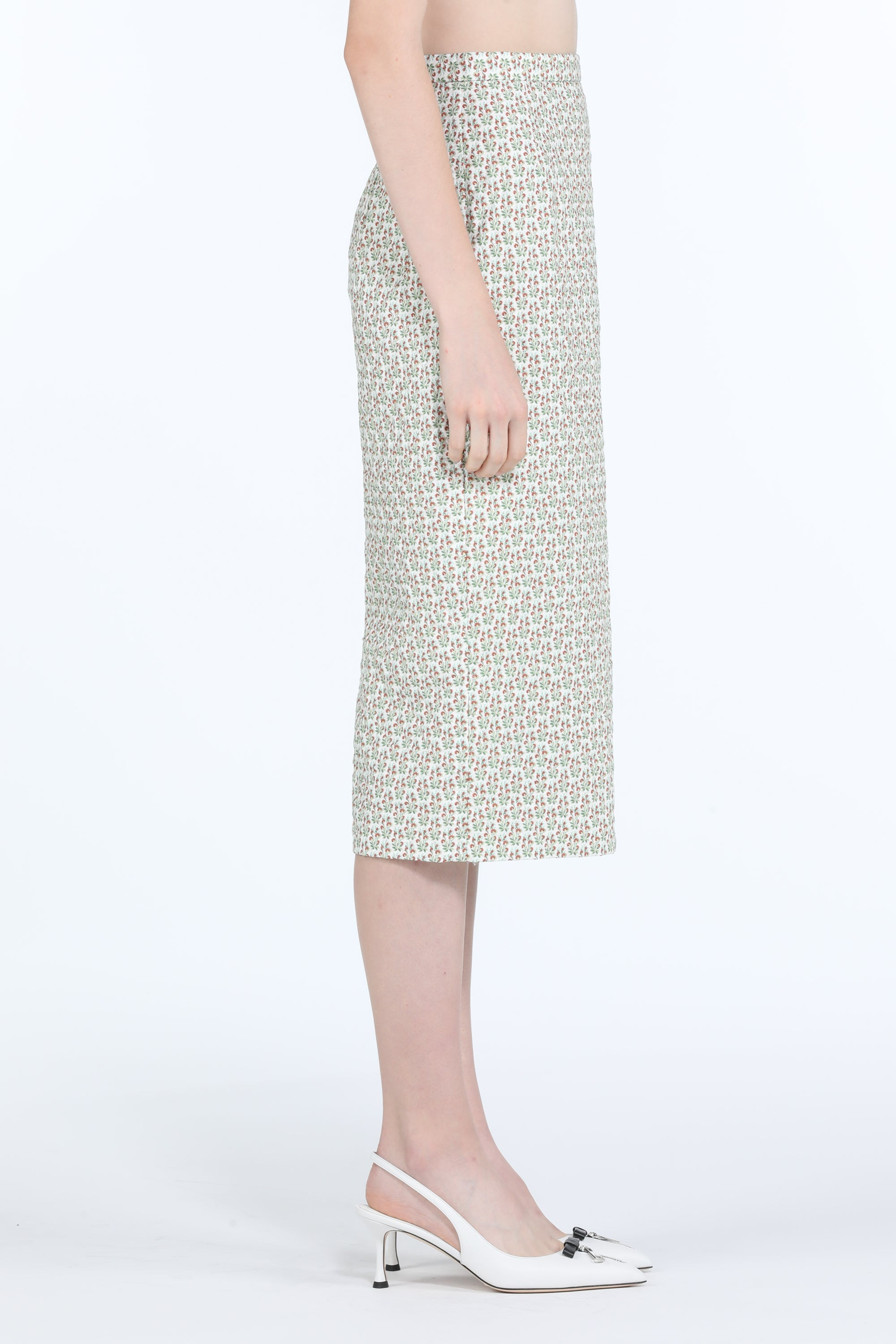 FLORAL-PRINT MIDI SKIRT - 3