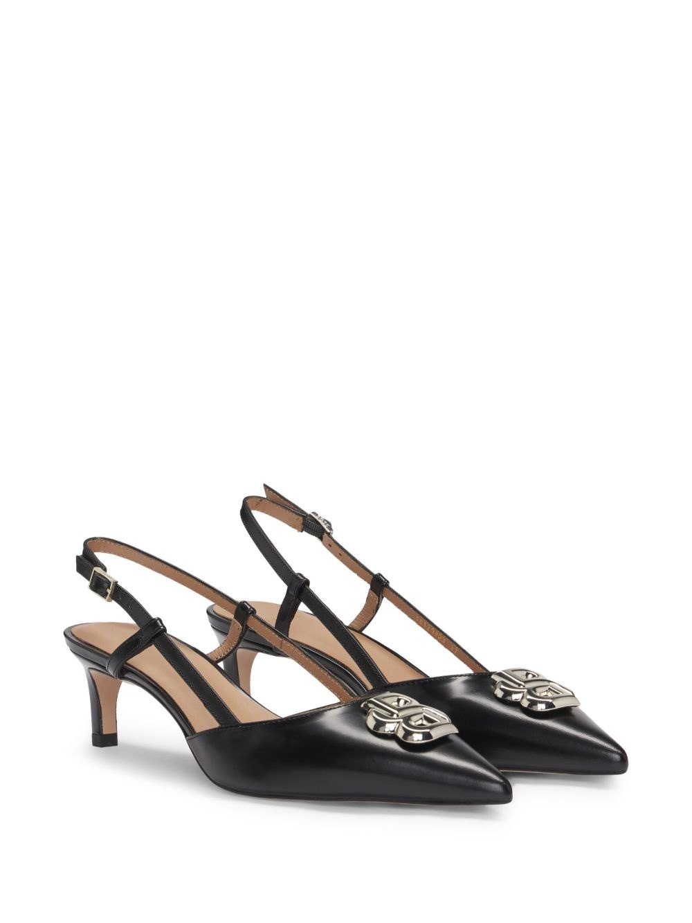50mm logo-plaque pumps - 2