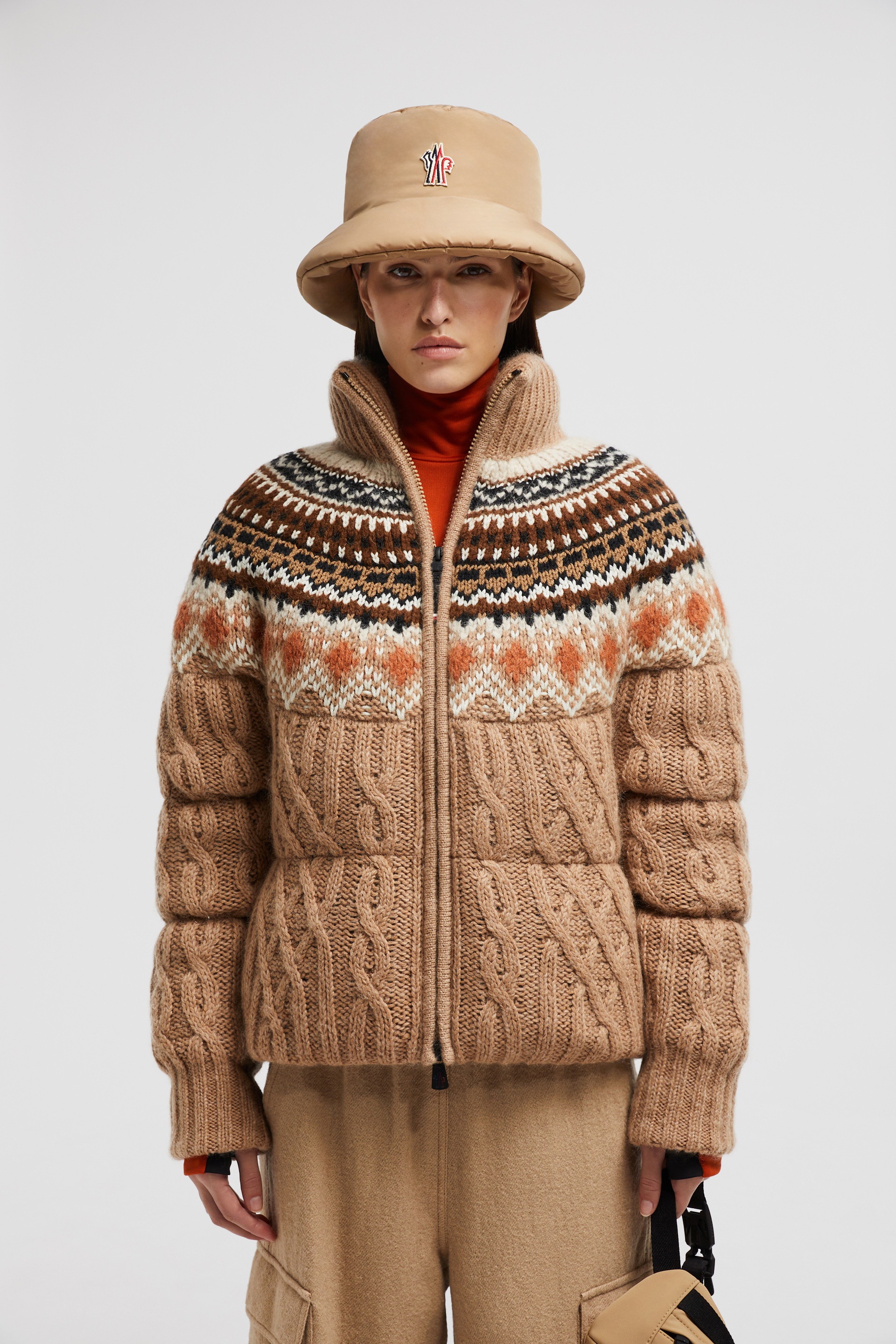 ♪直営店♪Moncler Wool, Mohair & Alpaca ダウンジャケット Moncler Grenoble Wool, Mohair & Alpaca Short Down Jacket