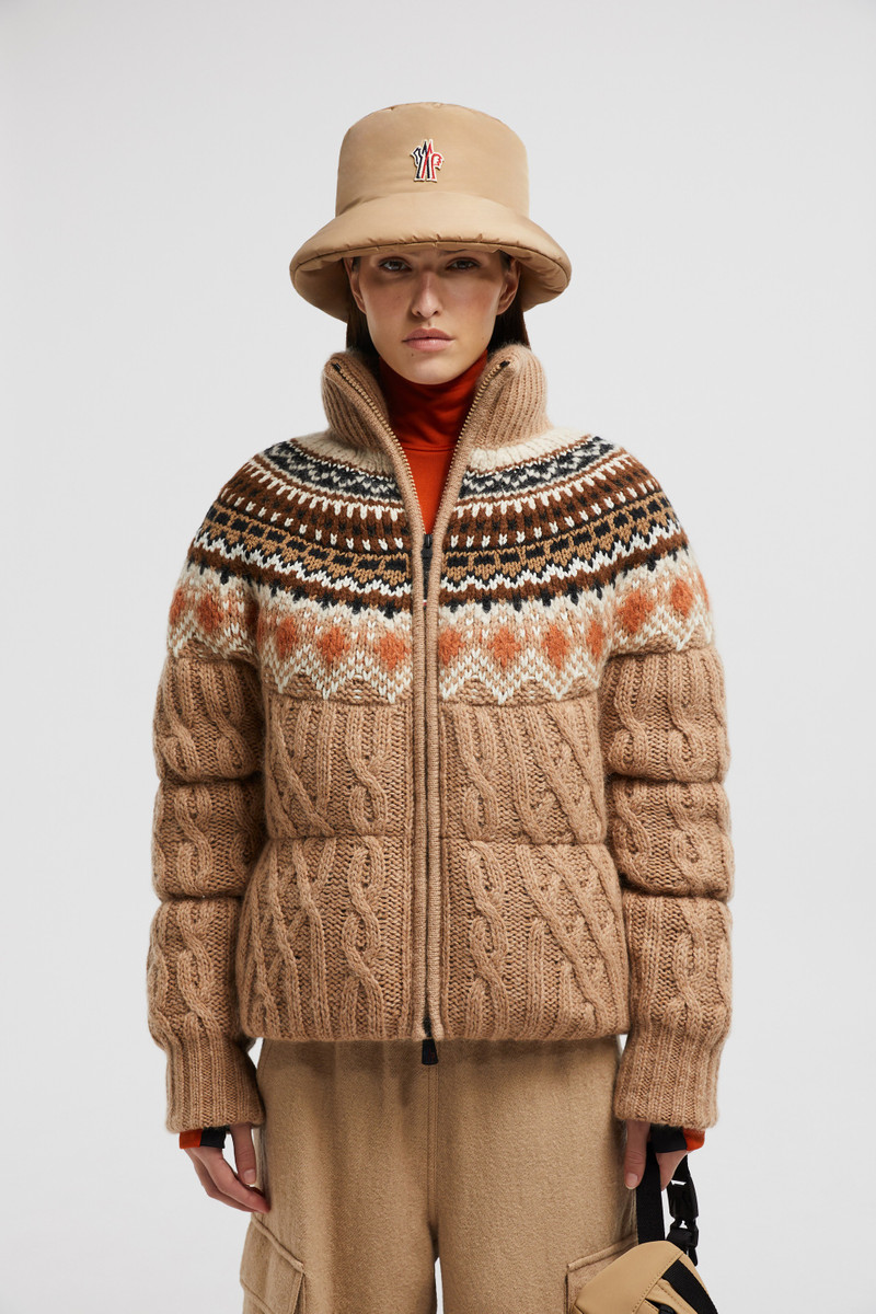 Moncler Grenoble Wool, Mohair & Alpaca Short Down Jacket outlook