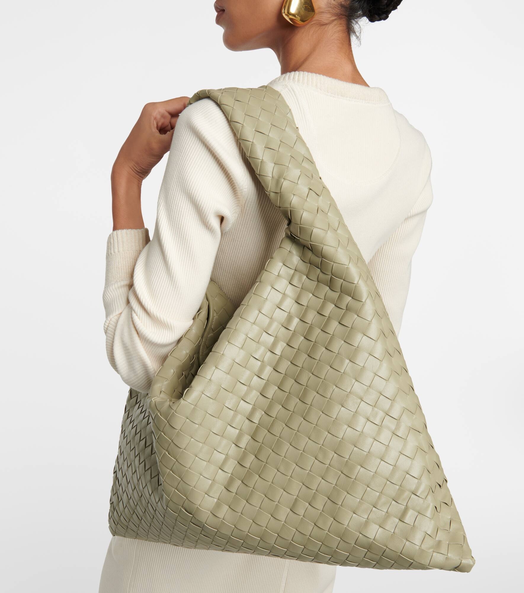 Hop Large leather tote bag - 7