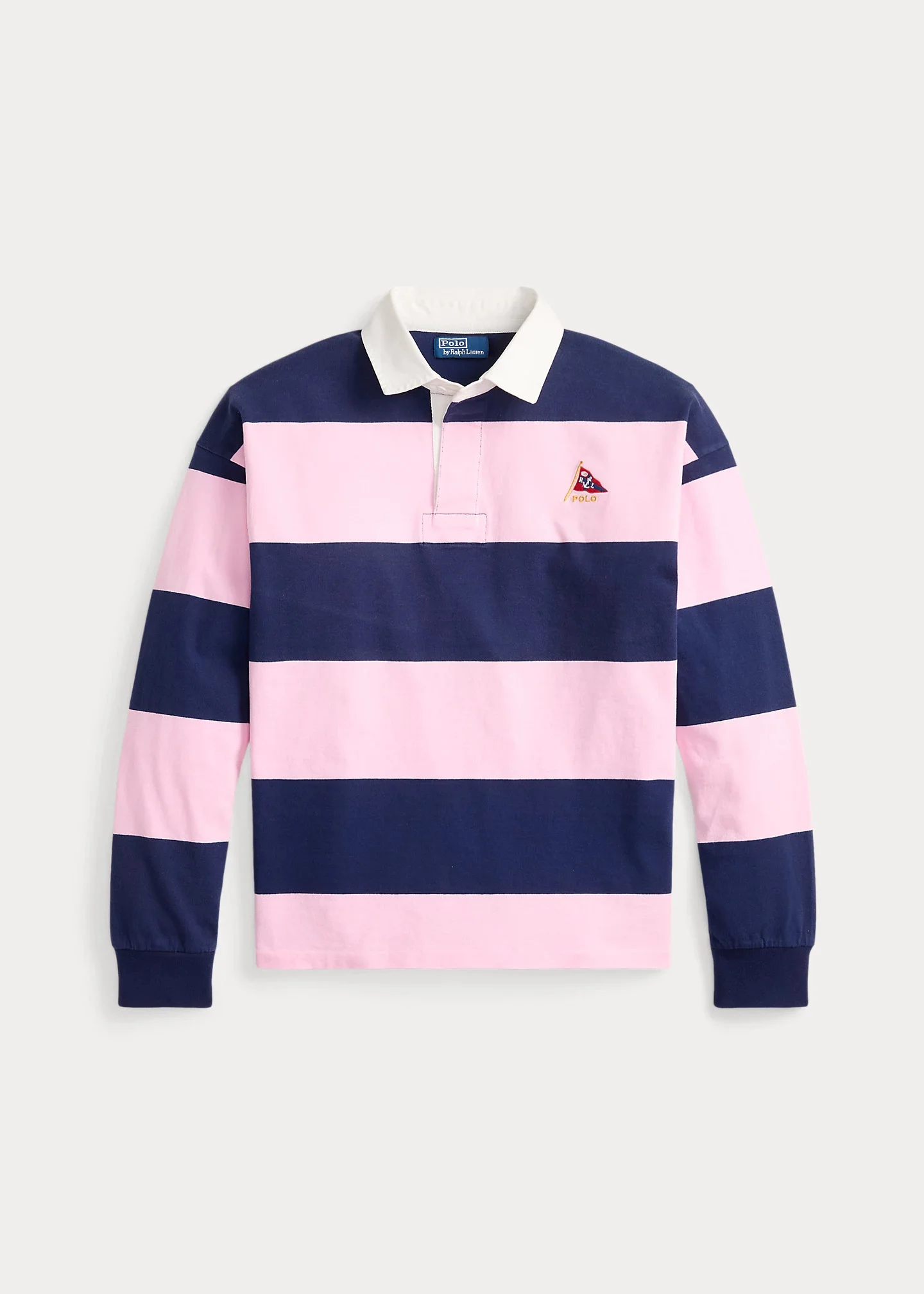 Big Fit Striped Jersey Rugby Shirt - 1