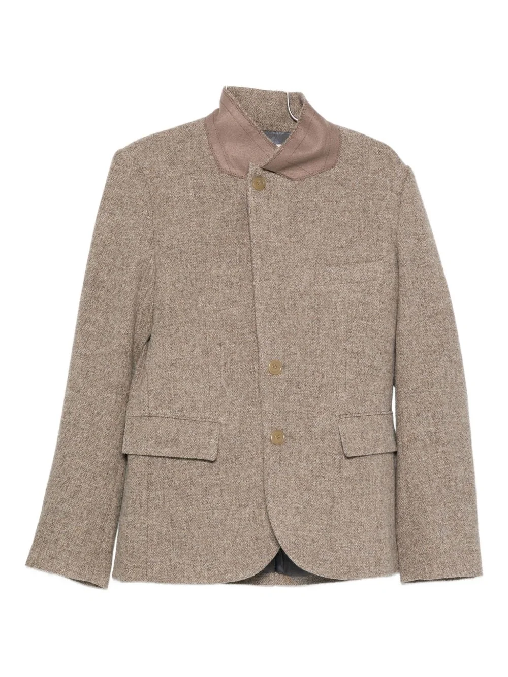 herringbone blazer - 1