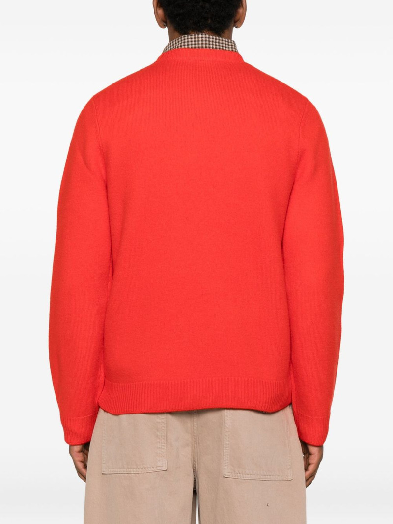 logo-embroidered crew-neck sweater 4