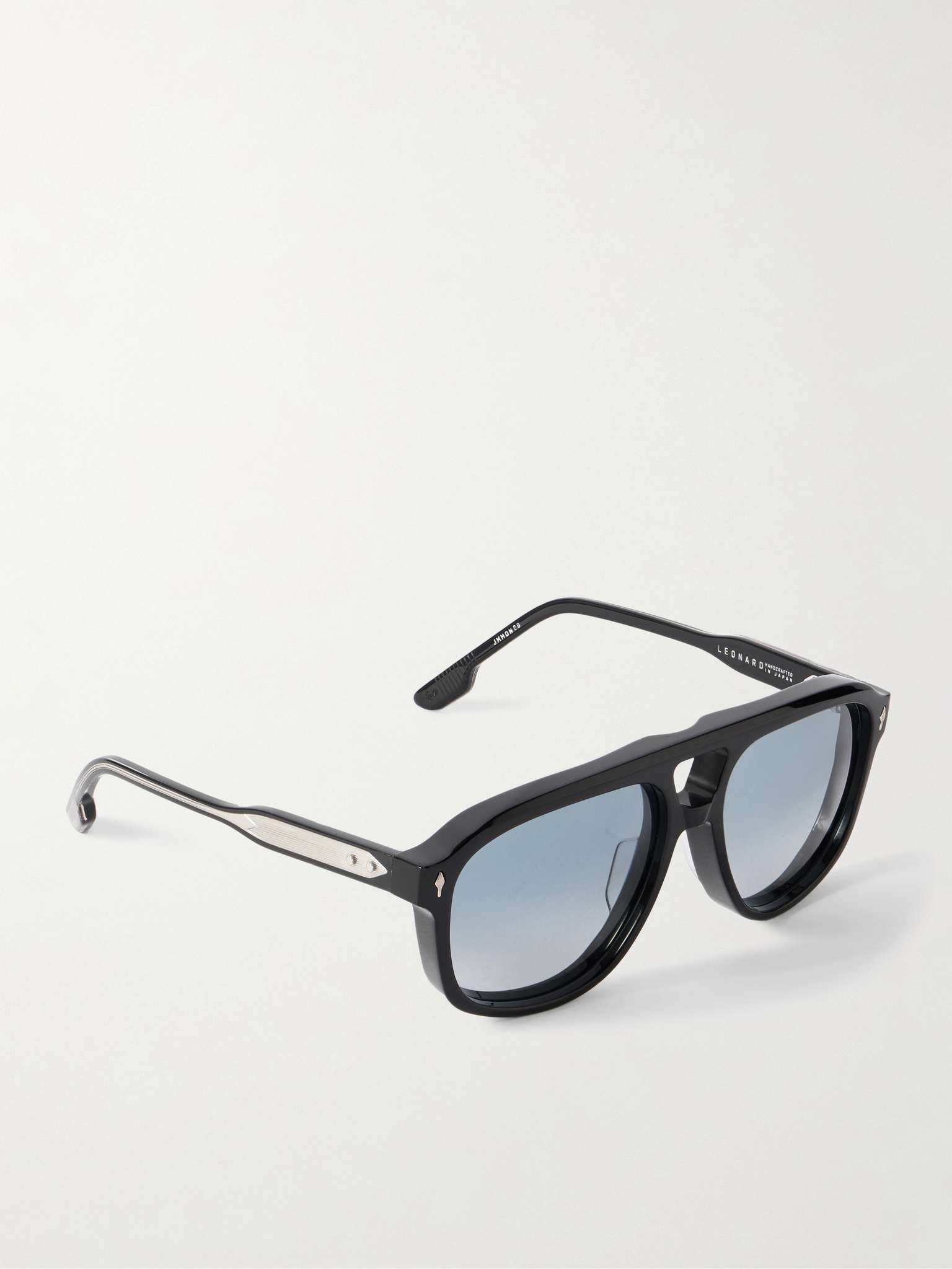 Leonard Aviator-Style Acetate and Silver-Tone Sunglasses - 3