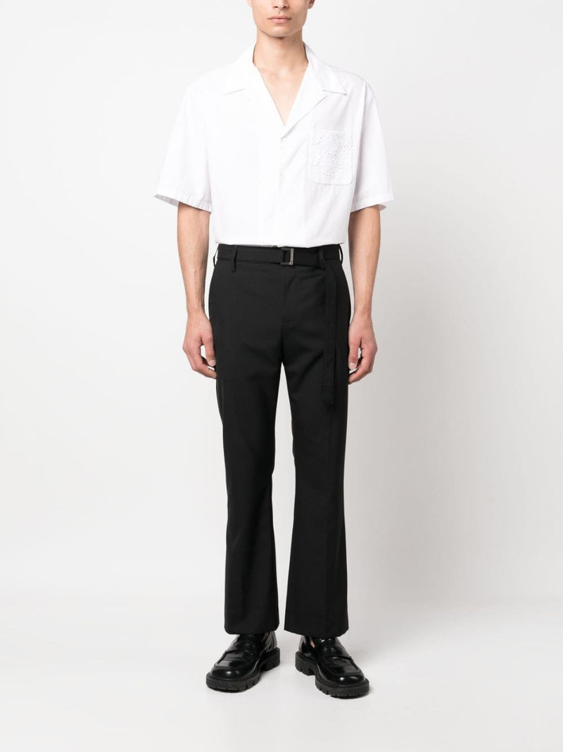 sacai straight-leg tailored trousers outlook