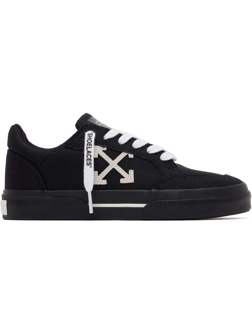 Black Low Vulcanized Sneakers - 1